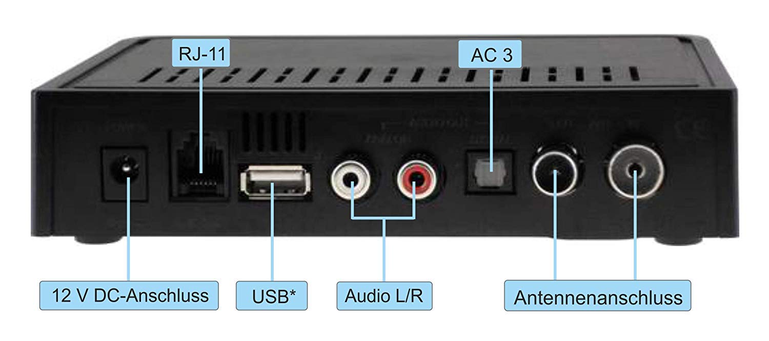 Vistron VT855 DVBC Radio Tuner Unitymedia Telecolumbus Radio für