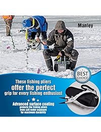 Manley alicates profesionales de pesca de agua salada   7.5" aluminio anodizado