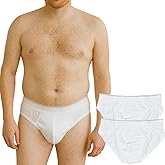 ORGANICKID Men's Organic Cotton Soft Breathable Low Rise Open Fly Tag Free Briefs, Pack of 2