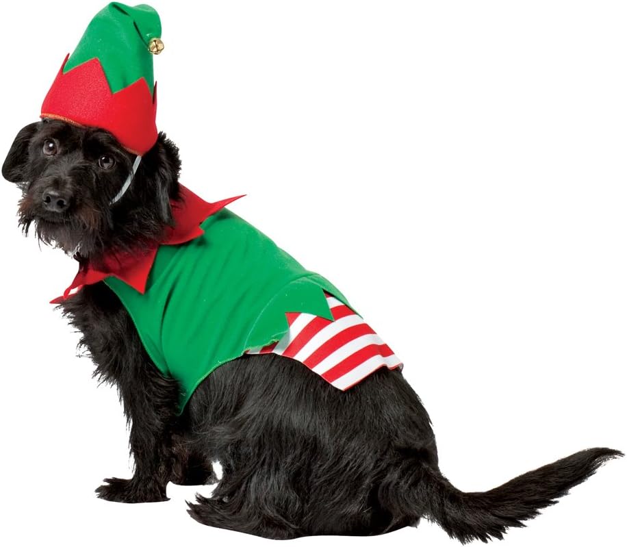 dog christmas elf costume