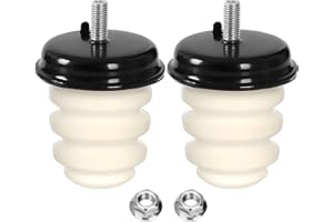 GAGSU Rear Axle Bumper with Nuts 15712438 523-049 Compatible with Chevy Silverado 1500 and GMC Sierra 1500 Rear Jounce Bumper 1999-2007 (white)