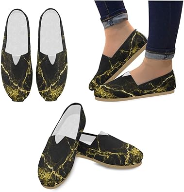 black and gold loafers womens
