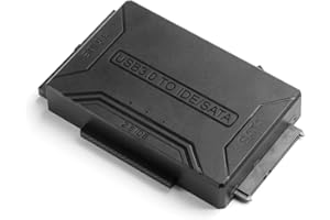USB 3.0 to SATA/IDE Adapter, External Hard Drive Card Reader, Super Data Recovery Converter, Compatible with 2.5-inch/3.5-inc