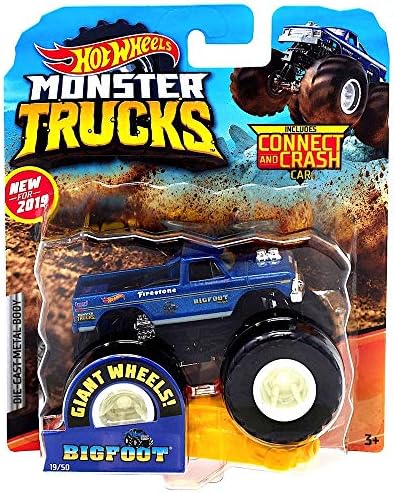 Bigfoot Giant Wheels Monster Trucks with Connect & Crash Car