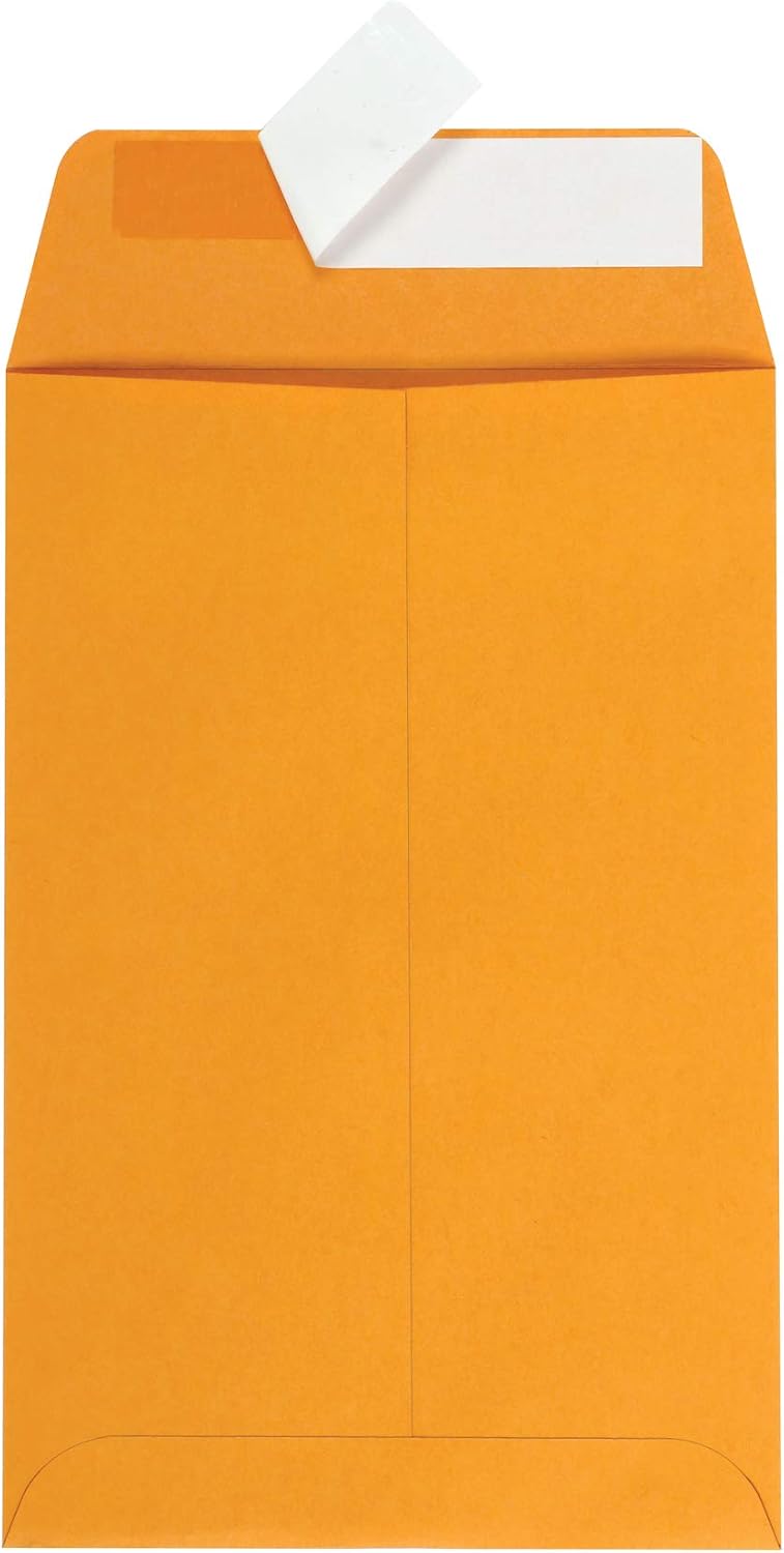 Quality Park, Catalog Envelope, Redi-Strip, White, 6x9, 100 per box (44182) : Office Products