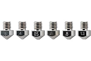 MICRO-SWISS Micro Swiss Plated Nozzle for LulzBot TAZ 5, LulzBot Mini, Hexagon Hotend Style (Value Pack)