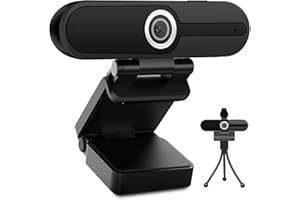 TOLULU UHD 4K Webcam with Microphone: 8MP USB Computer Web Camera with Privacy Shutter and Tripod, External Webcam Pro Streaming Webcams PC Cam w/Mic Noise Reduction for Winsdows Mac OS Desktop Laptop