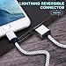 Xcords(TM) 3Pack 10ft Nylon Braided iPhone Lightning to USB Syncing and Charging Cable Cord Compatible with iPhone 7/7 Plus/ 6/ 6 Plus/ 6s/ 6s Plus /5/5s/5c/SE iPad/iPod Touch 5/iPod Nano 7(White)