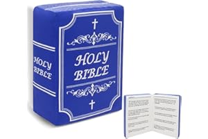 Yelakey Bible Pillow Book Plush That Opens Christian Holy Bible Stuff Religious Party Favors Gifts for Kids for Christening Easter