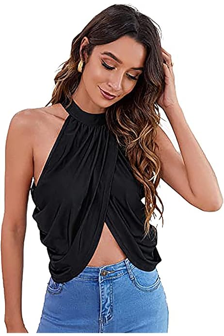 backless leopard print top