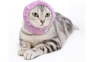 PRANOVO Cats Ear Cover Anxiety Relief Dog Calming Hood for Grooming and Bath Drying Cat Hood Earmuffs for Grooming Bathing Cat Neck and Ears Warmer Ear Muff