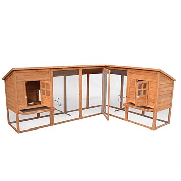 Cage à Lapin Poulailler Clapier Enclos à Petits Animaux Clapier Pour