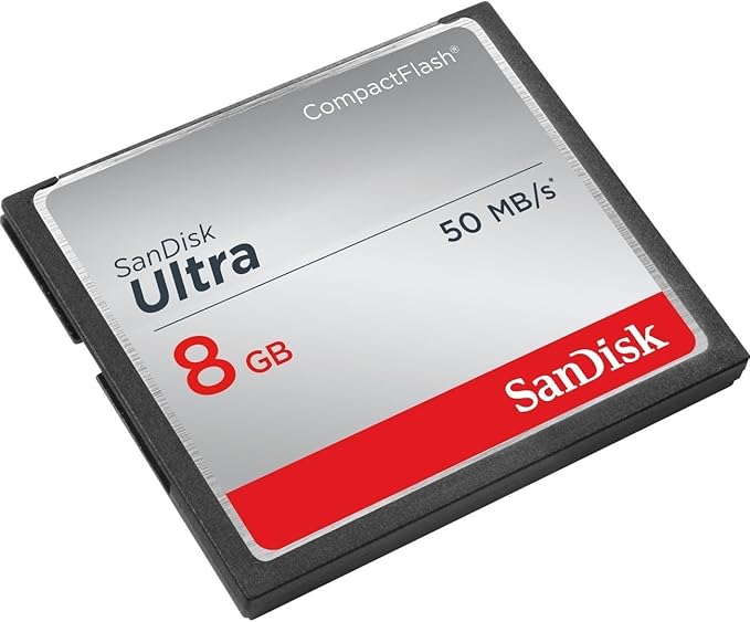 SanDisk Ultra 8GB Compact Flash Memory Card 50MB/s (SDCFHS008GAW46