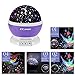 eCandy Constellation Night Light Projector Lamp, 360 Degree Rotating, 3 Mode Romantic Cosmos Star Sky Moon Bedroom Light for Children/Baby Bedroom/Christmas Gifts, Purple