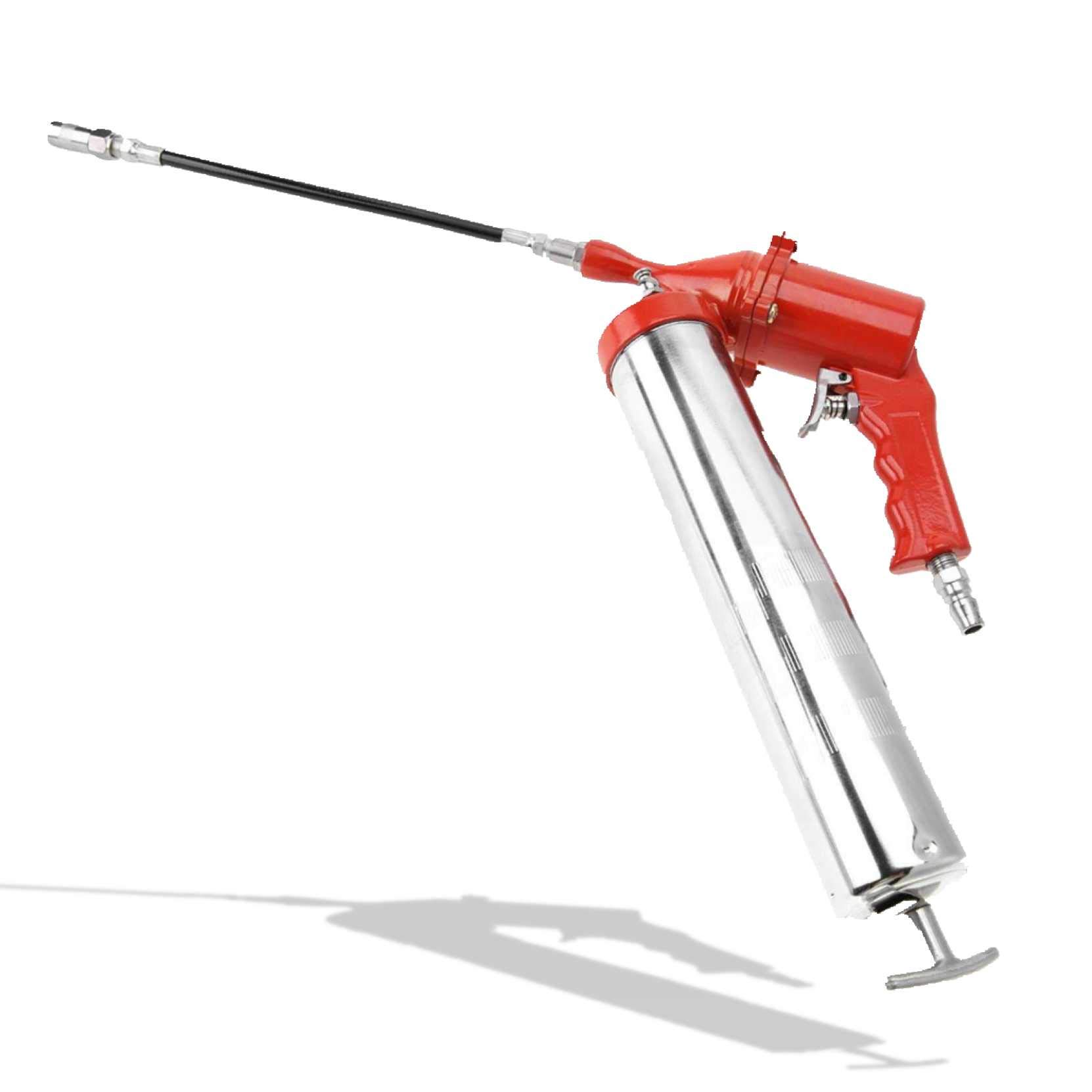 DAUERHAFT Air Grease Gun,High Strength Zinc Alloy,400cc Pneumatic Greaser,Pneumatic&Manual,Self locking,Pneumatic Grease Gun,for Excavators,Bulldozers