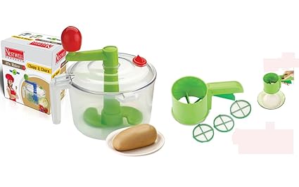Nestwell ABS 3in1 Aata Maker with Chop and Churn with Flour Shifter (3inch, Multicolour)