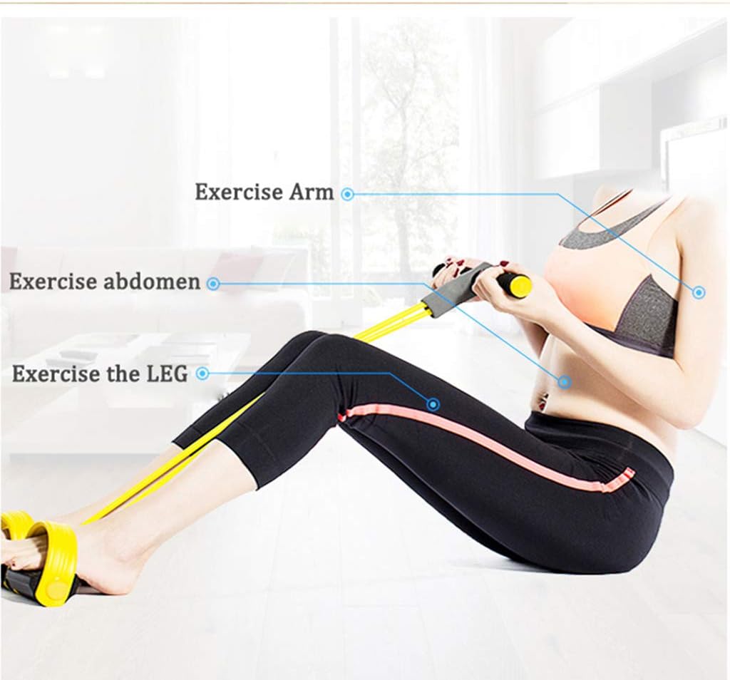 2 Cordes élastiques Exercice épaule/dos - Forme 8, TPE, 52cm, Rose Et Bleu, Pour Yoga, Fitness, Renforcement Bras Et Posture