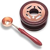 ZARSIO Wax Seal Kit Wax Seal Warmer Melting Spoon for Wax Sealing Stamp Greeting Card