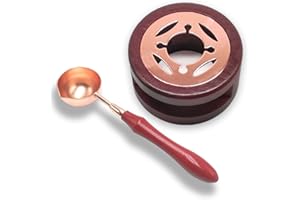 ZARSIO Kit de cachet de cire - Cuillère à fondre pour cachet de cire - Carte de vœux