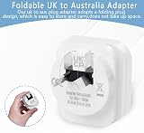 SHUOMAO 2-Pack UK to Australia Plug Adapter Type I Travel Converter view 5