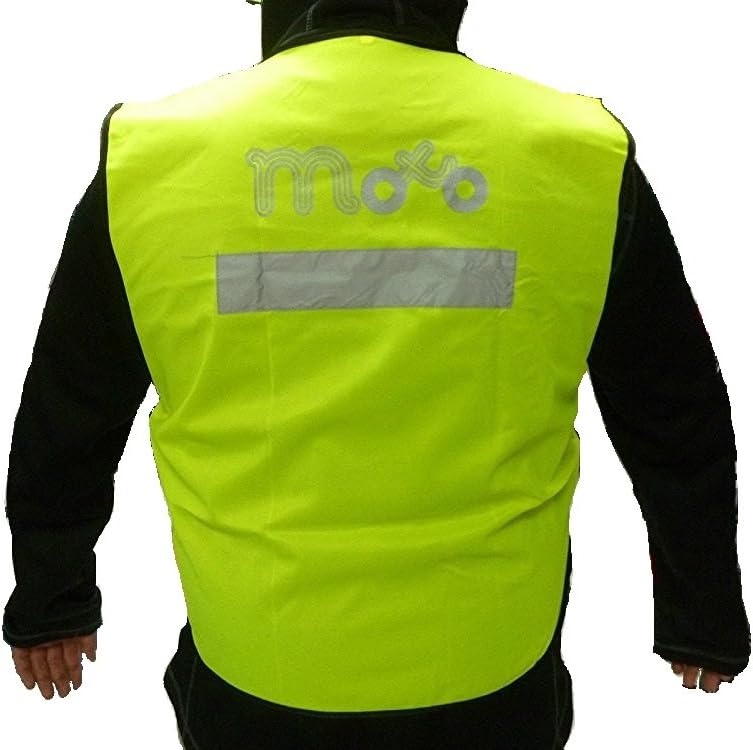 Motorbike Motorcycle Scooter Use Hi Vis Visible Reflective Jackets Fluorescent Yellow MOTO Safety Reflective Vests