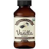 Organic Vanilla Extract - Made with Madagascar Vanilla Beans - 8 fl oz – For Baking, Desserts, Home Cooking and Chefs