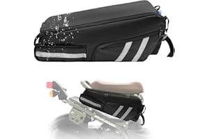 BORDAN Waterproof Under Seat Storage Bag Compatible with Honda Ruckus 2010-2025 Scooter Saddle Bags Cling Side Frame Bag Storage Bags with Shoulder Straps & Waterproof zips for Motorcycle