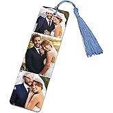Custom Bookmark, Personalized Double-Sided Bookmark with Text & Photo, Customizd Book Mark Gift for Book Lovers, Women, Men, Birthday, Christmas, Anniversary Present