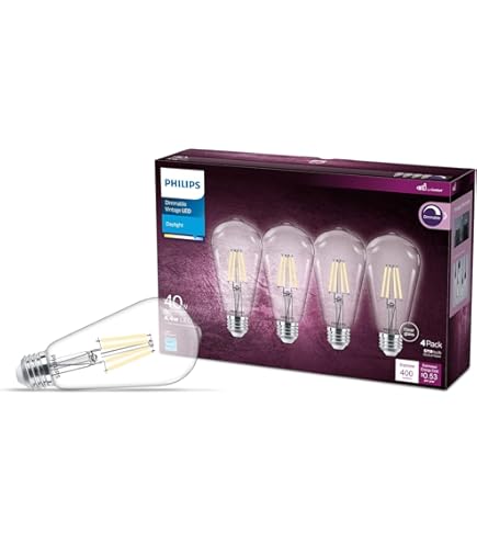 Philips 929003061668 Vintage LED D ST64 5,8-50W E27 Gold Flame