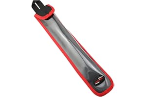 Longdex Drum Stick Bag Drumstick Case Cover Holder Drum Mallet Bag with Adjustable Shoulder Strap for 1 Pair of Drum Stick Red