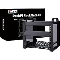 GeeekPi 4U Server Cabinet, 10 inch Server Rack for Network, Servers, Audio, and Video Equipment, DeskPi RackMate T0 Rackmount