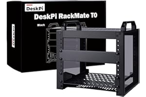 GeeekPi 4U Server Cabinet, 10 inch Server Rack for Network, Servers, Audio, and Video Equipment, DeskPi RackMate T0 Rackmount