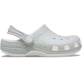 Crocs Unisex Classic Glitter Clogs (Little Kid/Big Kid) White 6 Medium
