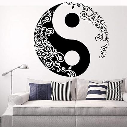 Amazon Com Lvdijidian Wall Sticker Yin Yang Gossip Wall