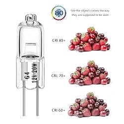 AHEVO G4 Halogen T3 20 Watt 280lm G4 Bi-Pin Bulb