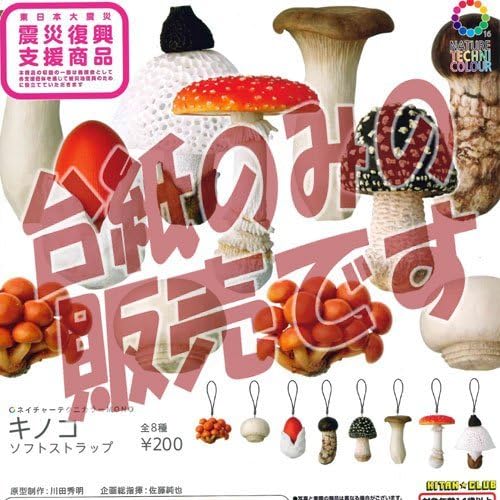 [Not for sale display mount] Nature Technicolor MONO mushroom soft strap Kitan Club Gachapon