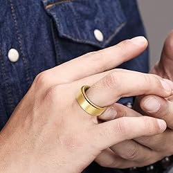 Udolfly Mens Fidget Rings Anxiety Rings for Men