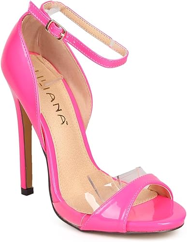 neon pink heels