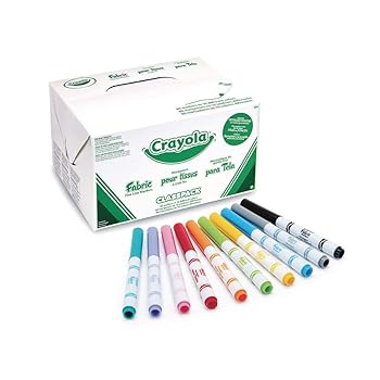 Crayola 588215 Fabric Marker Classpack