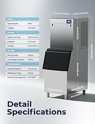 22" Commercial Ice Maker Machine 450LBS/24H with