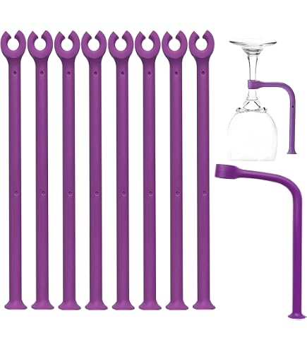 Support Pour Verres à Vin Dans Lave-Vaisselle - Panier Réglable Softgrip Pour 8 Verres à Pied