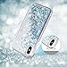 Maxdara Case for iPhone X/iPhone Xs Glitter Case Liquid Flowing Luxury Bling Sparkle Glitter Shockproof Girls Women Case X/XS 5.8 inches (Blue)
