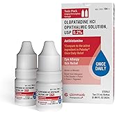 Glenmark Therapeutics Once Daily Olopatadine Eye Drops for Allergies, Redness Relief, Antihistamine, Allergy Relief from Pet Dander, Pollen, Grass, Ragweed, Olopatadine HCl 0.2%, 2.5ml (Twin-Pack)