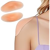 Eldraqth Silicone Shoulder Pads for Womens Clothing, Invisible Silicone Shoulder Pads Soft Anti-Slip Push-Up Pad for Dress & T -shirt & Sweater Reusable Boost Comfort and Posture