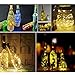 Ledgle Bottle Lights Cork Shaped Warm White String Light LED, 15 LED 29.5inch Copper Wire Starry Light for Bottle DIY, Party, Decor, Christmas, Halloween, Wedding or Mood Lights, Pack of 6
