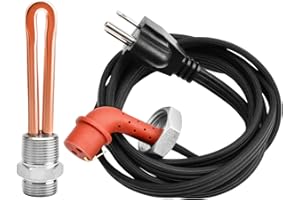 GENERIC Diesel Engine Block Heater Assembly Heating Unit with Cable Cord Fits for 1995-2003 F150 F250 F350 F450 Super Duty & Other Fo-rd V8 7.3L Vehicles Replace F7TZ-6A051-AA 120V 1000W 3/4" NPT