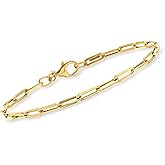 Pure Collection by Ross-Simons Italian 14kt Yellow Gold Paper Clip Link Bracelet
