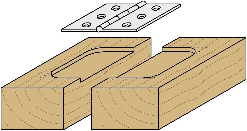 ENT 13440 Hinge Mortising Cutter TC Shank (S) 12 mm, Diameter (D) 19 mm, (NL) 12 mm, (SL) 40 mm, (GL) 52 mm - Image 5