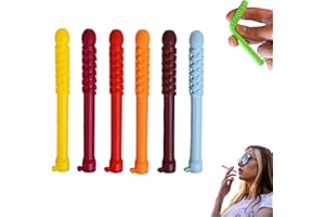 6PCS Chewable Essential Oil Breath Stick, Essential Oil Breather, Quit Smoking Chew Sticks, Can Taken Anywhere for Focus Clea