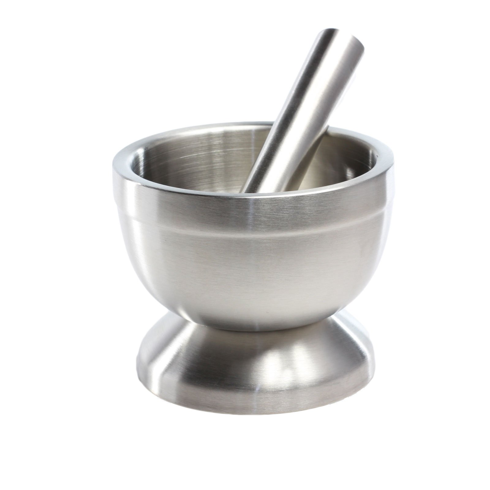 GOLDBEARUK Pestle and Mortar set stainless steel Large (11.6cm)